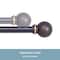Kenney Mfg Kenney Chelsea 5/8" Standard Decorative Window Curtain Rod, 48-86", Oil Rubbed Bronze KN71701V1 - alternate 3